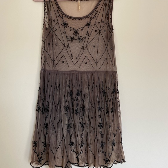 Free People Beaded Slip Dress - Picture 1 of 4